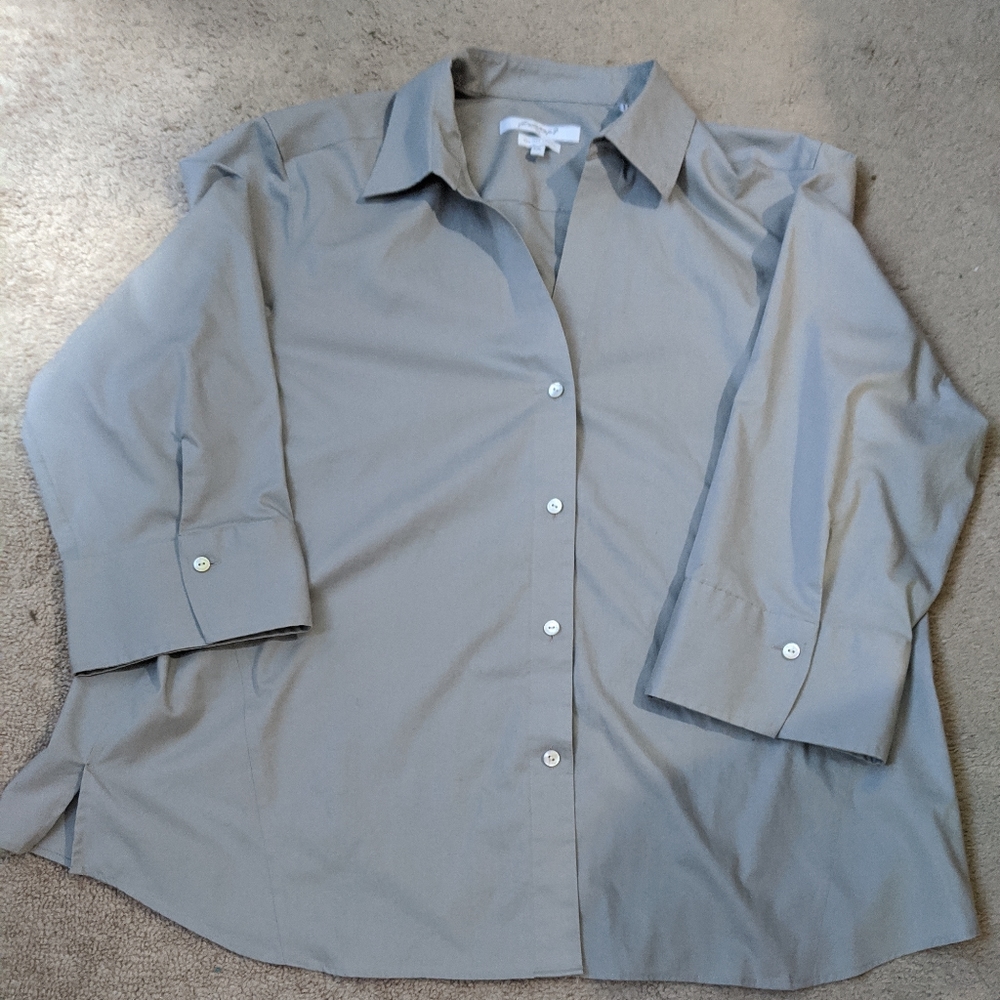 Foxcroft Women's Button Down Oxford Dress Shirt